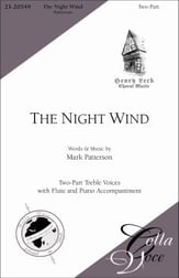 Night Wind SA choral sheet music cover